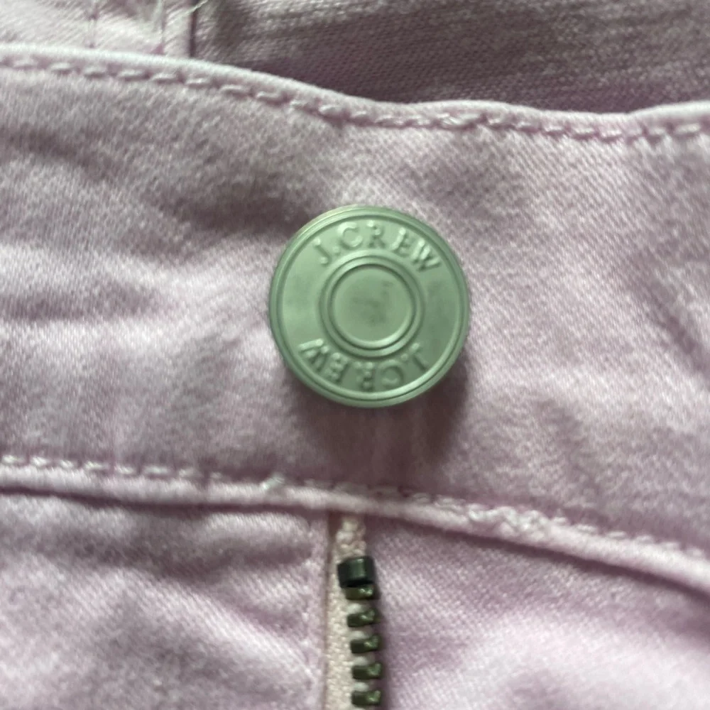 J. Crew Women’s 9”Billie Demi Boot Crop Denim Pants in Light Pink Size 28/6 - Picture 2 of 16